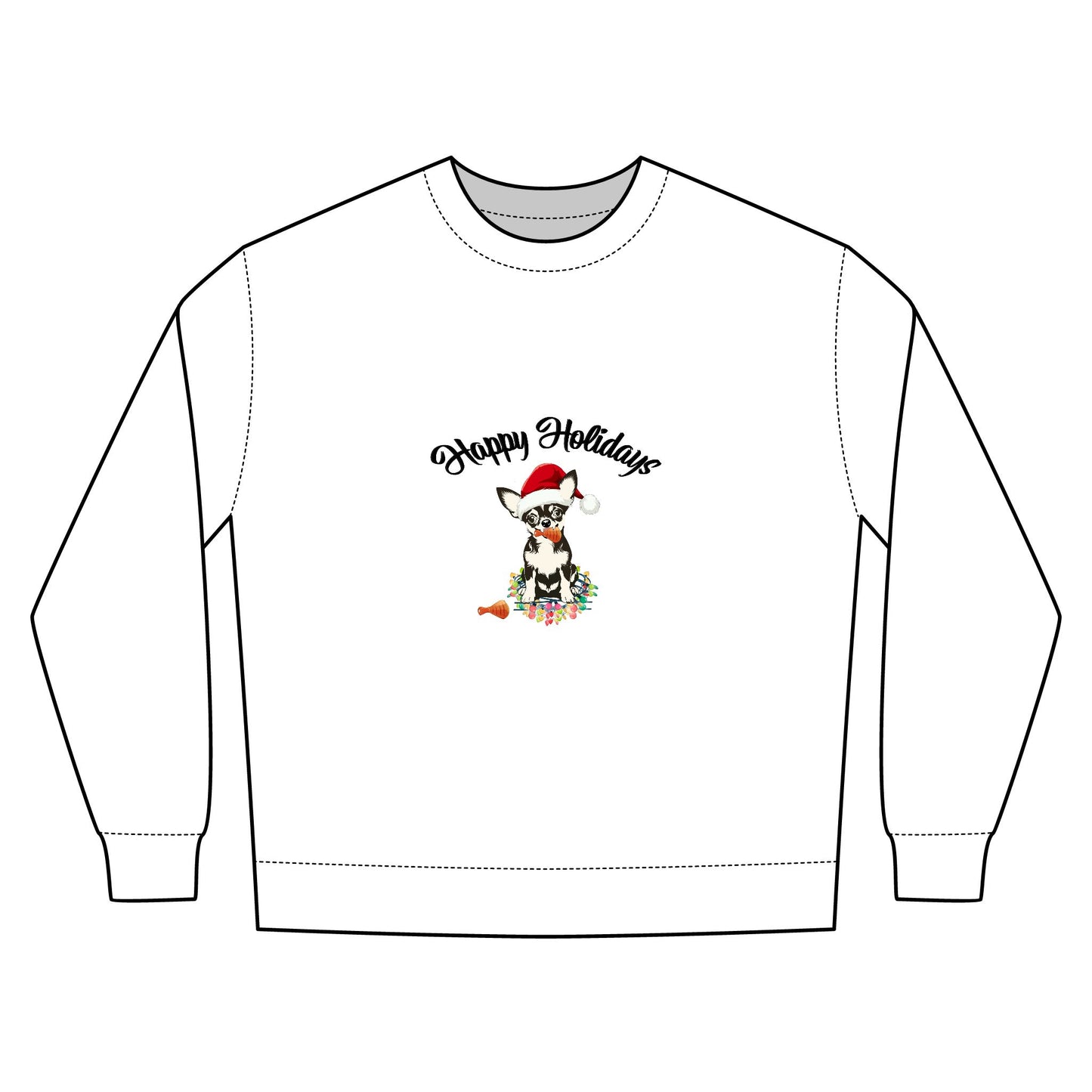 Happy Holidays Unisex Urban Crewneck Sweatshirt